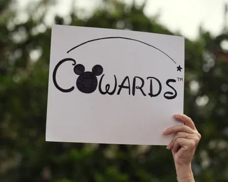 Hundreds Demonstrate In Front Of Mickey Mouse Company Headquarters Over ‘Anti-Free Speech’ Kimmel Suspension